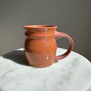J. Rae Pottery Handcrafted Terracotta Pink Glazed Mug